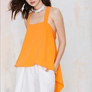 Asilio orange blouse size US 4